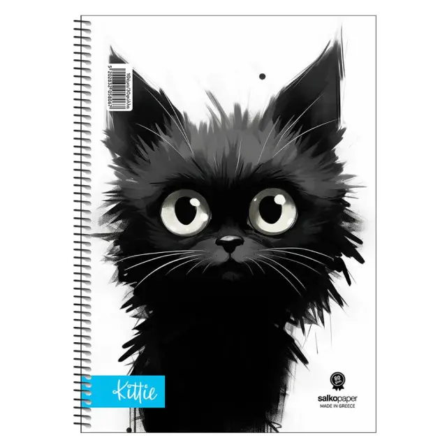 Τετράδιο Σπιράλ Salko Kittie 2 θέματα Α4 120 σελ / 5807 (Salko)