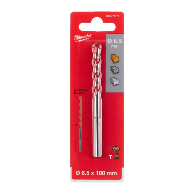 Milwaukee 4932471178 - ΔΙΑΜ/ΝΟ S. ΜΠΕΤΟΥ/ ΓΡΑΝΙΤΗ 6.5x100 MW 3