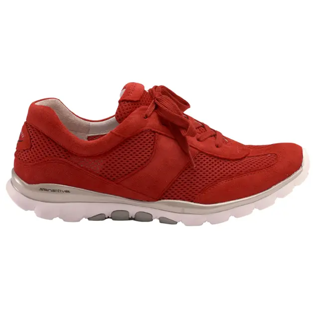 Gabor Sneakers Γυναικείο ύφασμα/δέρμα Nubuck Κόκκινο GAB/66966 68-FLAME - 36
