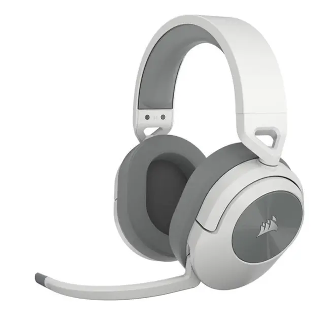 Corsair HS55 Ασύρματο Over Ear Gaming Headset με σύνδεση Bluetooth / USB Λευκό