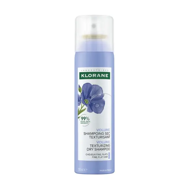 Klorane Dry Shampoo για Όγκο Κατάλληλο για Λεπτά Μαλλιά με Λινάρι, 150ml