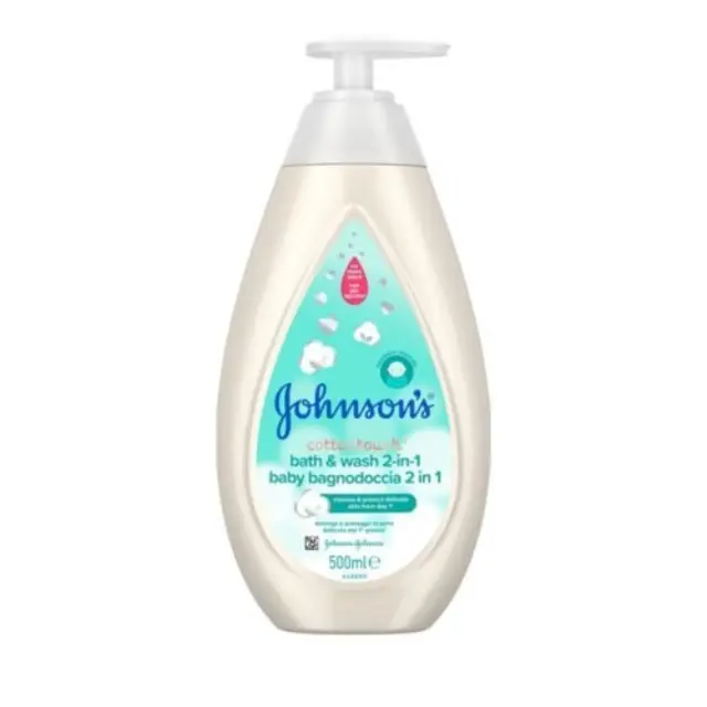 Johnson's Baby CottonTouch™ 2-σε-1 Αφρόλουτρο & Σαμπουάν 500ml