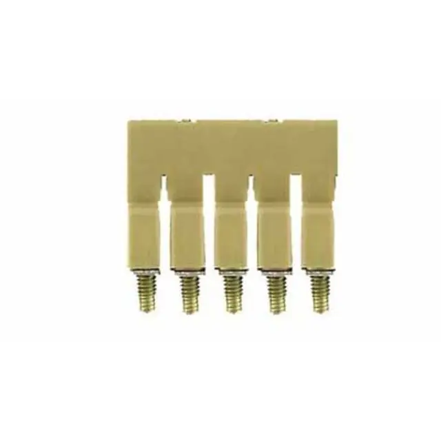 Cross-connector (terminal), when screwed in, yellow, 32 A, Number of poles: 5, Pitch in mm (P): 5.10, Insulated: Yes, Width: 7 mm