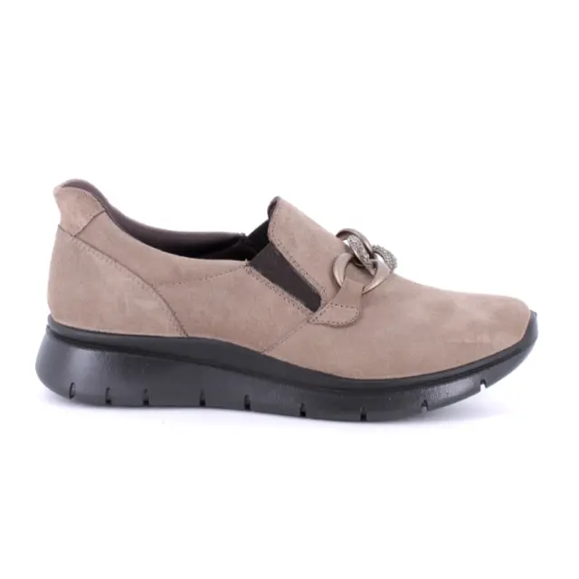 Imac Μοκασίνια-Loafers Γυναικείο δέρμα Nubuck Μπεζ IMA/856530 FANGO