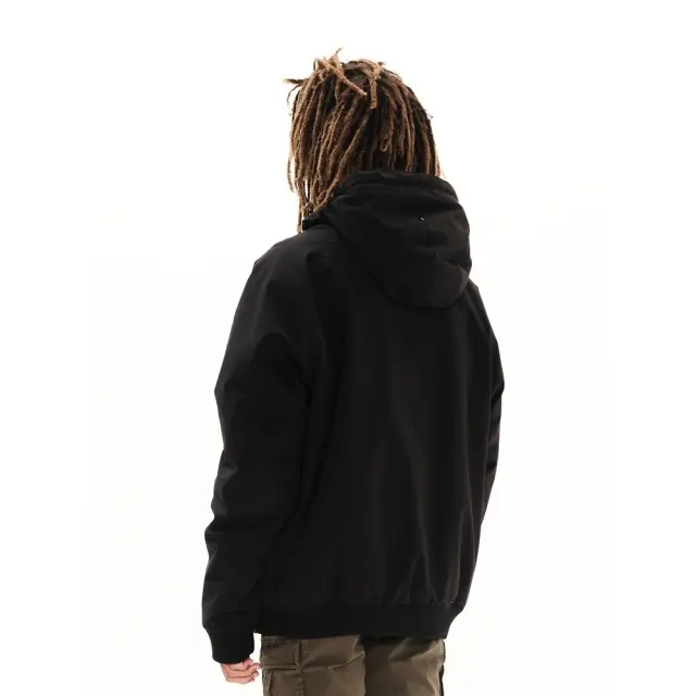 Emerson Ribbed Jacket with Hood (222.EM10.116-Black) - Μαύρο 2