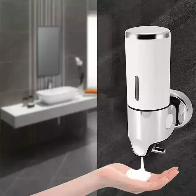 Επιτοίχια σαπουνοθήκη τοίχου - Soap dispenser 500ml - ΛΕΥΚΟ