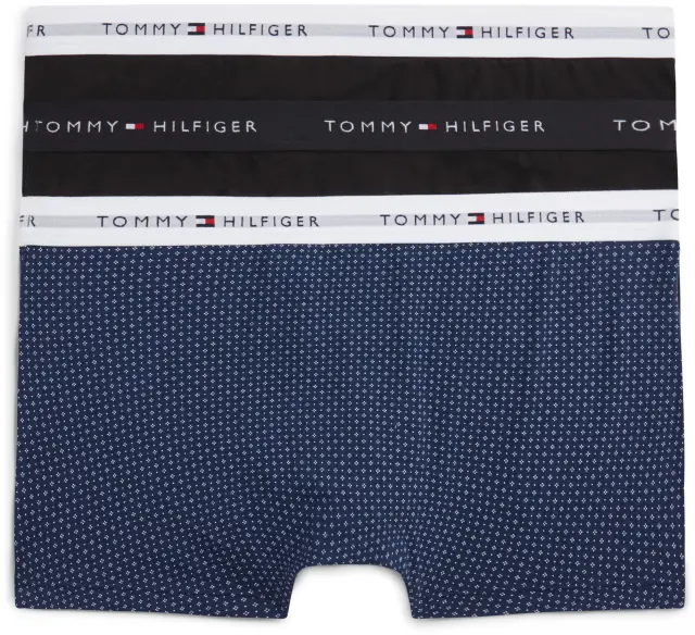 Tommy Hilfiger 3-Pack Signature Repeat Logo Waistband Trunks Print σετ ανδρικό μπόξερ UM0UM03891-1 2