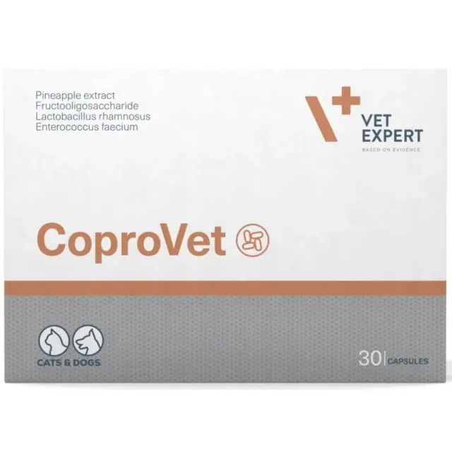 VET EXPERT CoproVet - preparation against the ingestion of feces for dogs and cats - 30 caps.