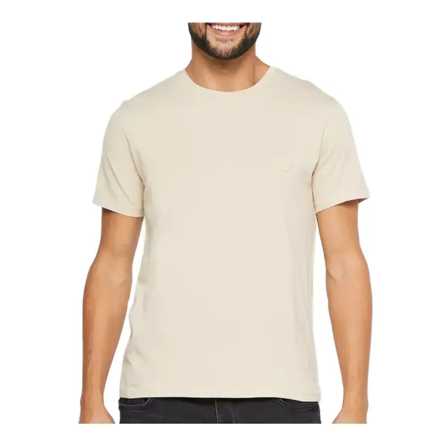 Emporio Armani Ανδρικό T-Shirt Chest Logo Crew, Χρώμα Sabbia