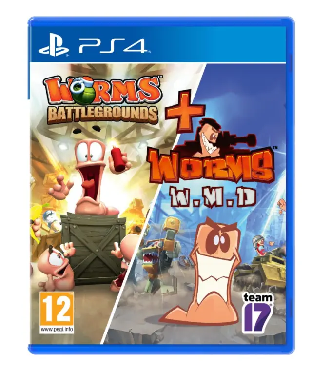 PS4 Worms Battlegrounds AND Worms WMD Double Pack