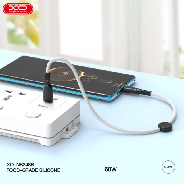 XO NB-Q248A Καλώδιο Φόρτισης + Data Suluo Series Type-c to Lightning 27W L=25cm Άσπρο 16.005.0252 3