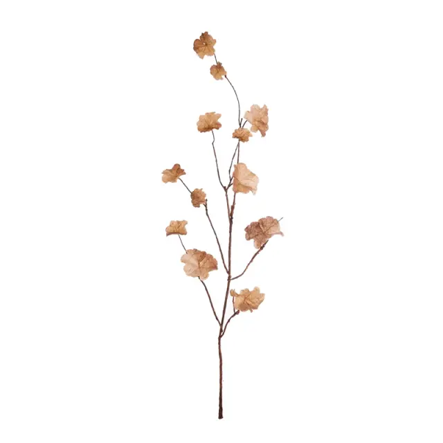 Φύλλα γερανιού, κλαδί τεχνητό, καφέ, 108cm