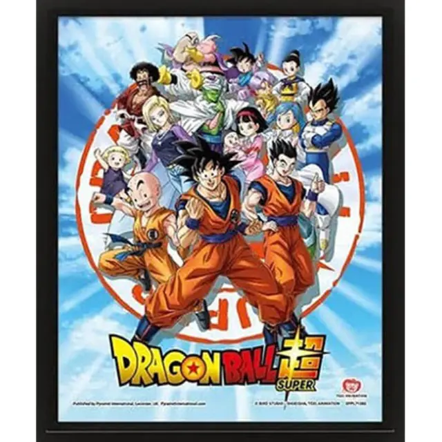 Pyramid Τρισδιαστατο Ξυλινο Καδρο DRAGON BALL SUPER - Z Fighters - 3D Lenticular Poster 26x20cm (EPPL71382)