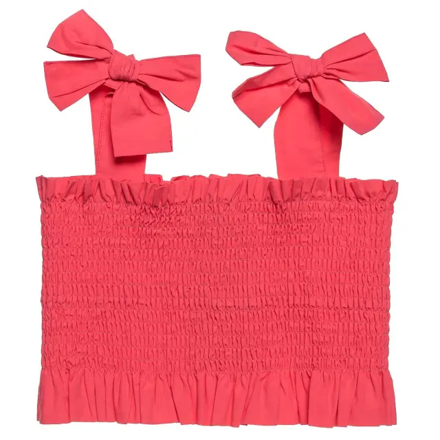 Σετ cropped top, φούστα και κορδέλα μαλλιών 2