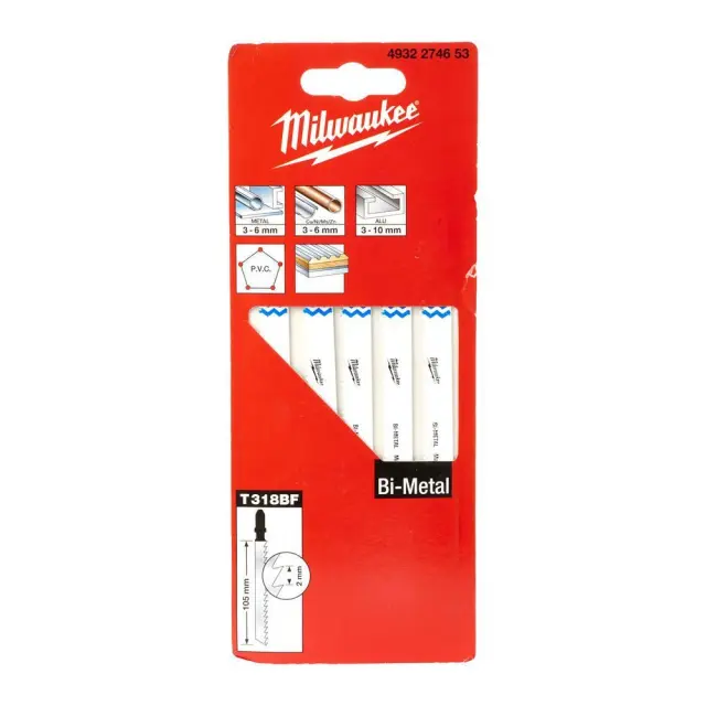 Milwaukee 4932274653 - Λάμες Σέγας 105x2/T318BF Set 5τμχ 2