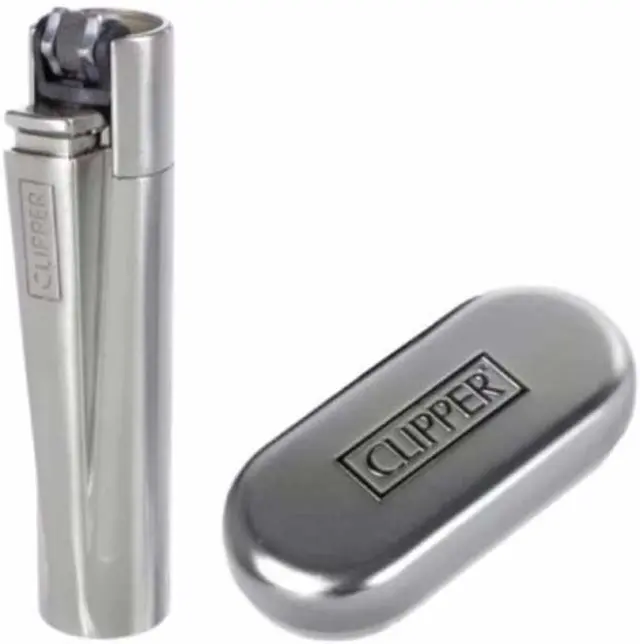 Clipper Αναπτήρας Μεταλλικός Μεγάλος - Chrome Metal 3
