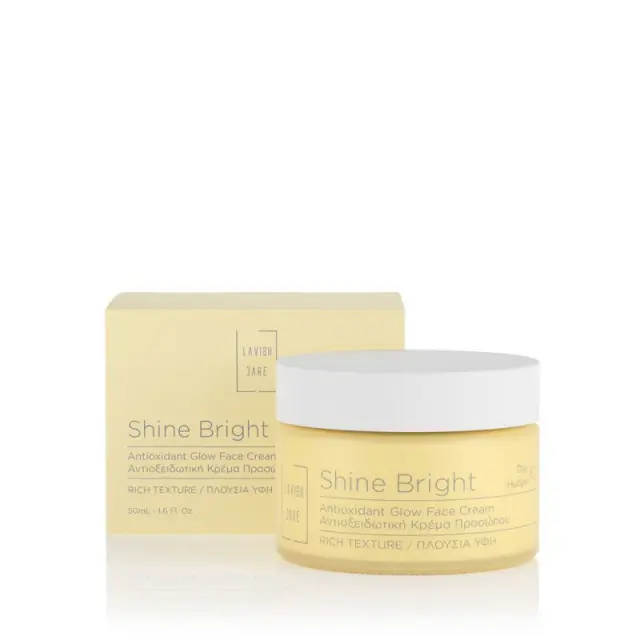 Lavish Care Shine Bright Antioxidant Glow Face Cream Αντιοξειδωτική Κρέμα Ημέρας Προσώπου Πλούσιας Υφής, 50ml