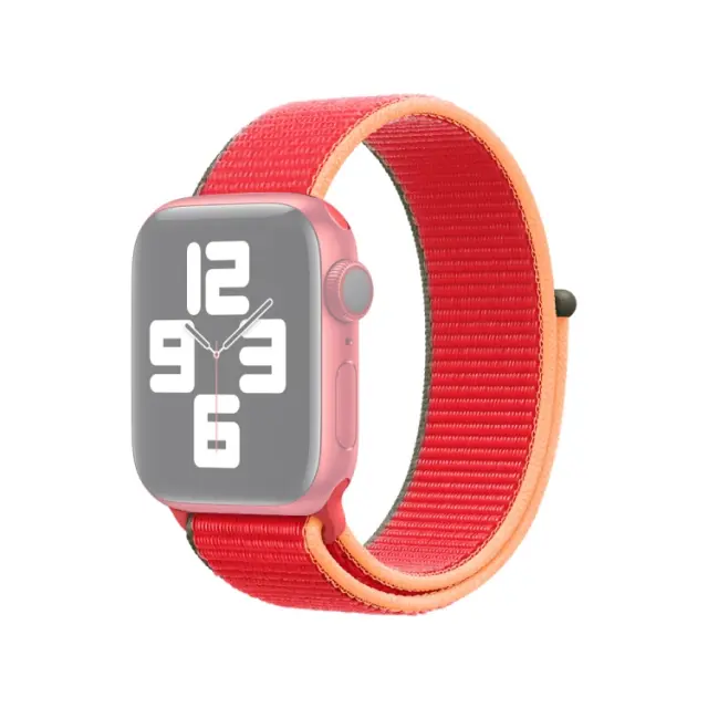 Υφασμάτινο Λουράκι Velcro Nylon Band Για Apple Watch 38/40/41/42(series 10/11/12)mm - Κόκκινο OEM