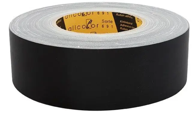ALLCOLOR GAFFER-TAPE 691-75 S matt - Gaffer 75mm x 50m black (691-75 S)