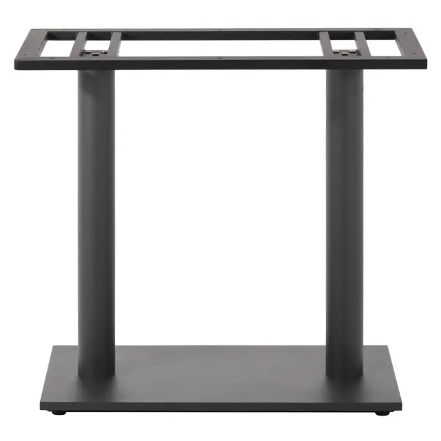 ΒΑΣΗ ΤΡΑΠΕΖΙΟΥ ΜΕΤΑΛΛΙΚΗ ΔΙΠΛΗ ΓΚΡΙ ΜΑΤ ΜΕ ΡΕΓΟΥΛΑΤΟΡΟΥΣ FB9435.20 80Χ40Χ72Υεκ. 3
