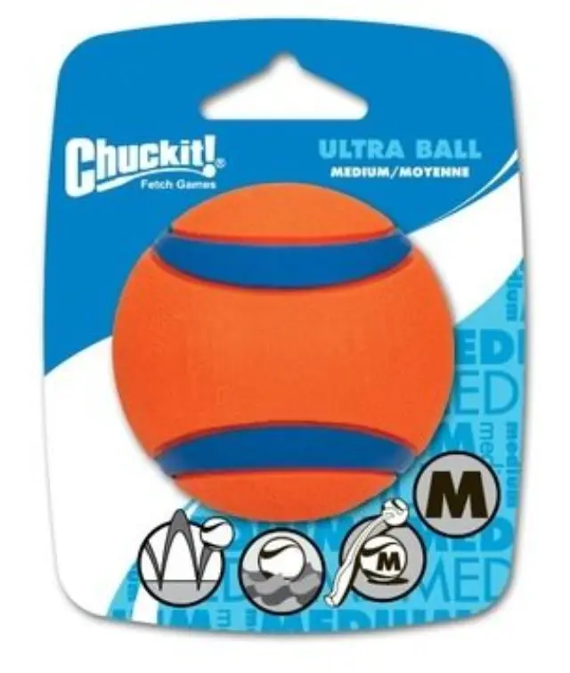 Chuckit - Ultra Ball M 6 cm 1 Pack - CHUC170015 - Pet Supplies