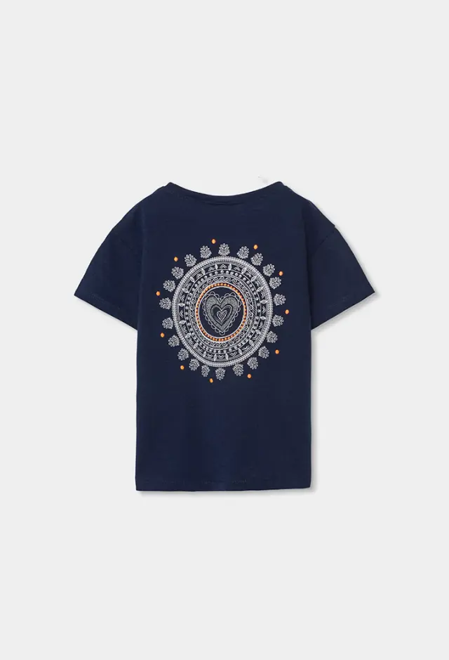 Boboli Knit t-shirt flame για κορίτσι 403108-2440 2