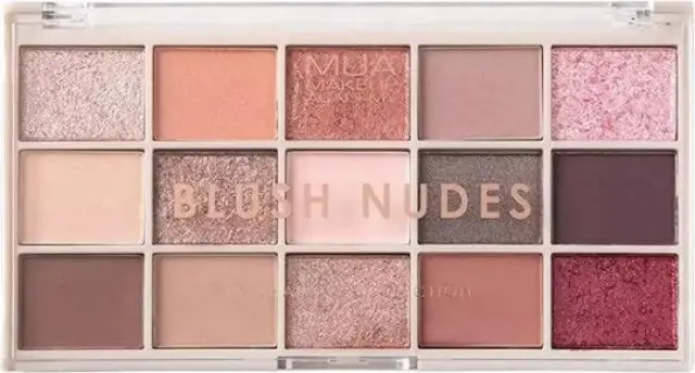 MUA Blush Nudes Παλέτα με Σκιές Ματιών σε Στερεή Μορφή Πολύχρωμη 12gr