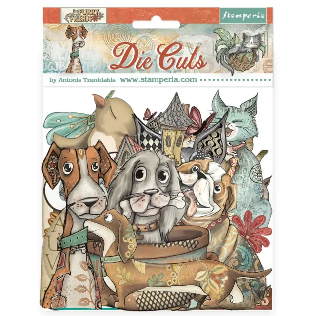 Die Cuts Stamperia, Furry Friends