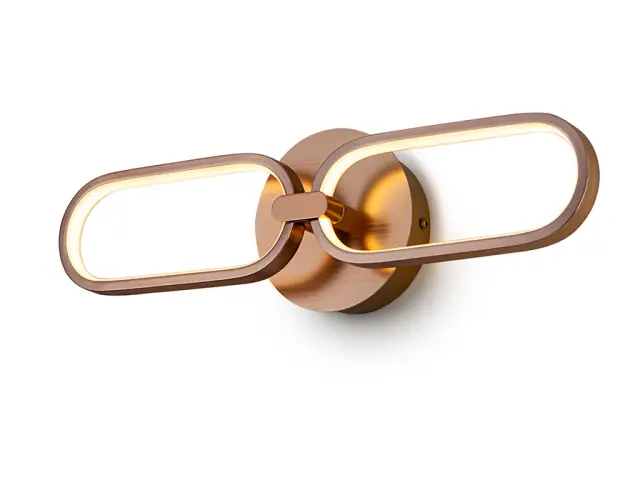 COLETTE WALL LAMP 2L ROSE GOLD φωτιστικό τοίχου Ροζ χρυσό 3