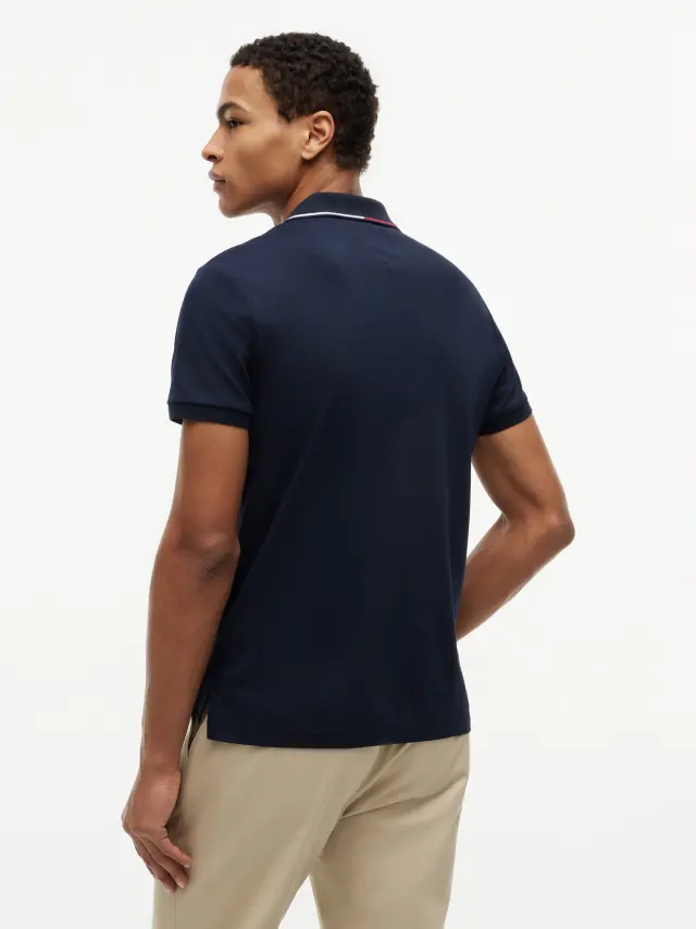 TommyHilfiger ανδρικό μονόχρωμο polo slim MW0MW43263-1 2