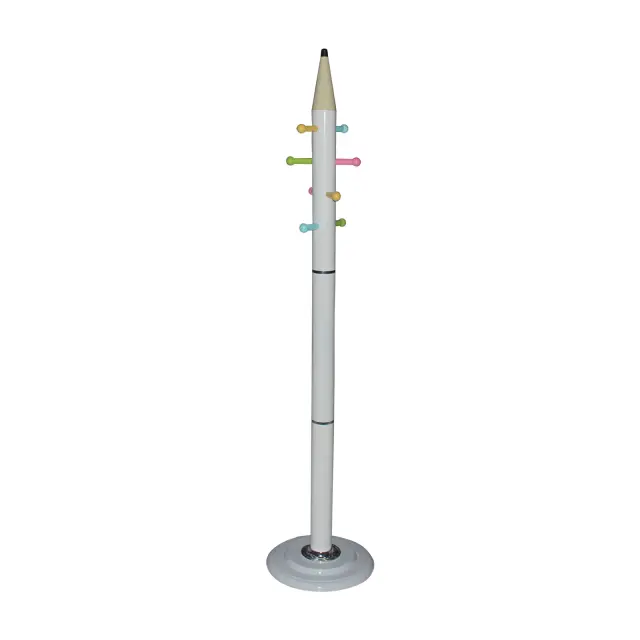 Καλόγερος PENCIL Λευκό Μέταλλο Φ37x170cm