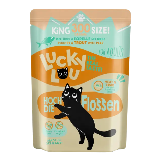 Lucky Lou LifeStage Adult Πουλερικά & Πέστροφα (με Αχλάδι)Grain Free – GMO Free – Sugar Free 300gr 2