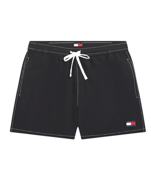 Tommy Hilfiger - Ανδρικό Μαγιό Σορτς Heritage Logo UM0UM03852-BDS Μαύρο - S