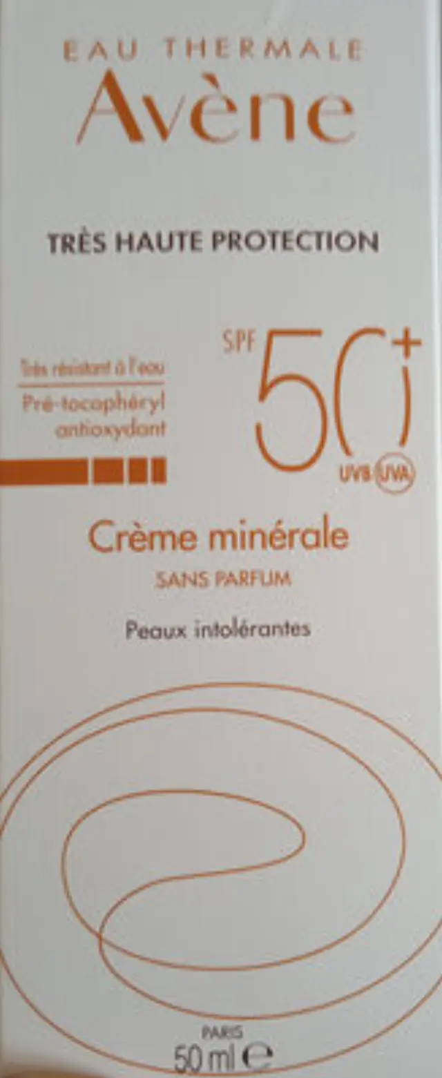 Avene | Mineral Cream | Αντηλιακή Κρέμα Προσώπο Πολύ Υψηλής Προστασίας SPF50+ Για Μη Ανεκτικές Επιδερμίδες |50ml