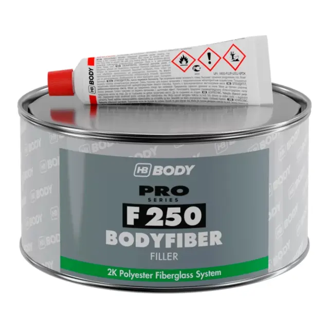 HB BODY F250 BODYFIBER ΠΟΛΥΕΣΤΕΡΙΚΟΣ ΣΤΟΚΟΣ ΜΕ ΙΝΕΣ ΓΥΑΛΙΟΥ 250gr