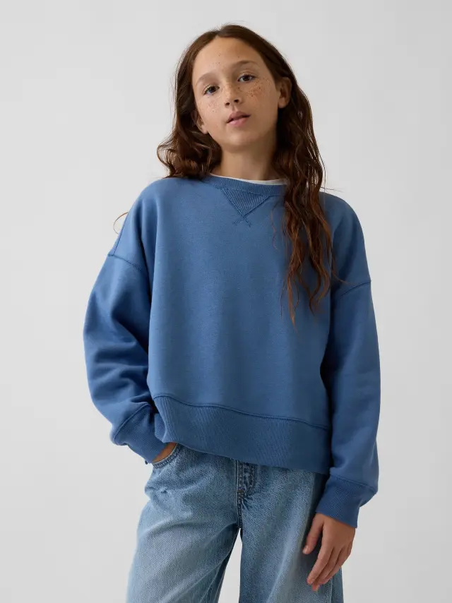 Παιδικό Φούτερ VintageSoft σε Oversized Γραμμή Bainbridge blue