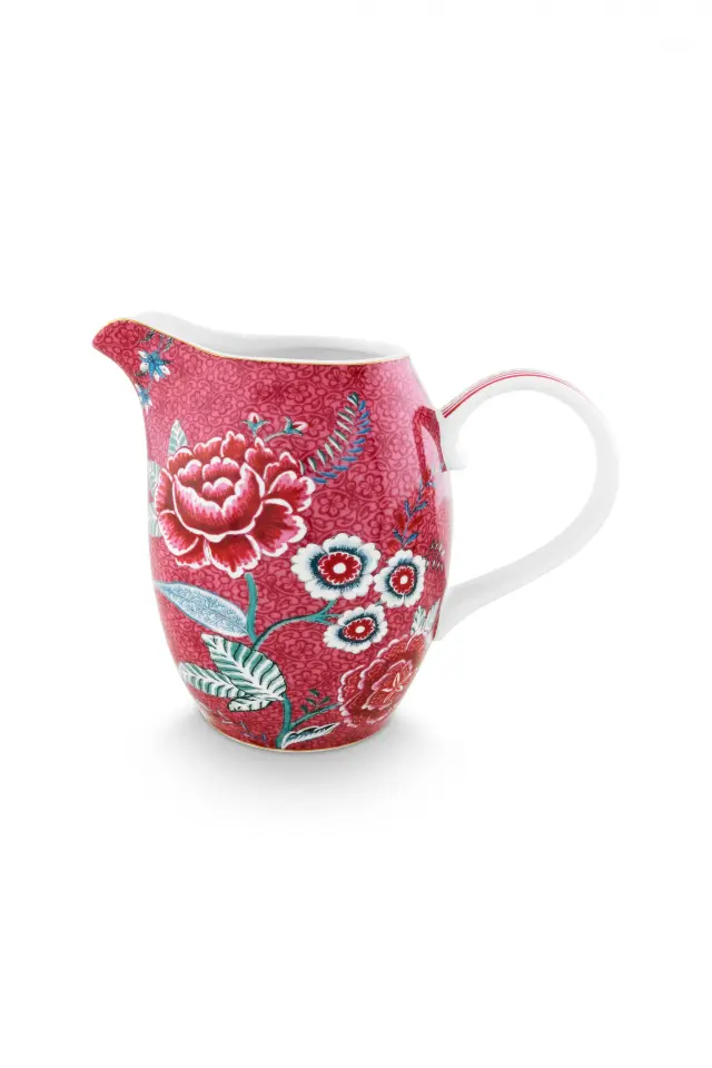 PIP STUDIO ΠΟΡΣΕΛΑΝΙΝΗ ΚΑΝΑΤΑ FLOWER FESTIVAL ΣΚΟΥΡΟ ΡΟΖ 950ml - One size