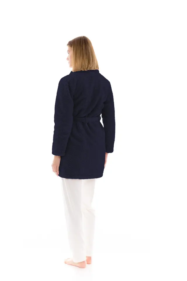 W1479 - Yacht Blue - ROBE FLEECE FLUFFY - S 2