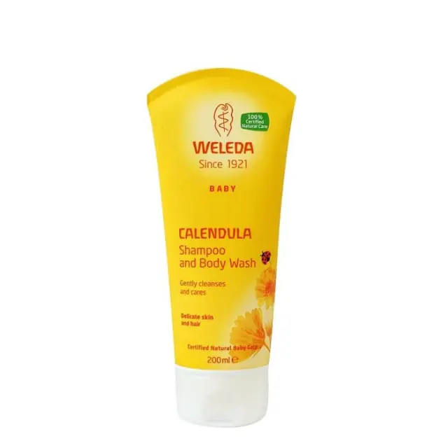 Weleda Baby Calendula Shampoo & Body Wash Βρεφικό Σαμπουάν & Αφρόλουτρο Καλέντουλας, 200ml