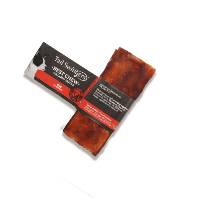 Tail Swingers Flat Κομμάτια Κολλαγόνου με BBQ 13.5cm 35gr 2τμχ