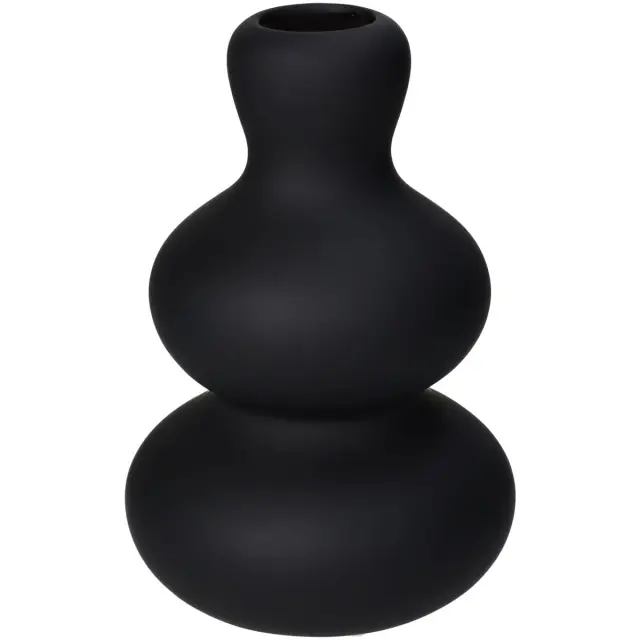 Βάζο Μαύρο Δολομίτης 13.5x13.5x20.4cm