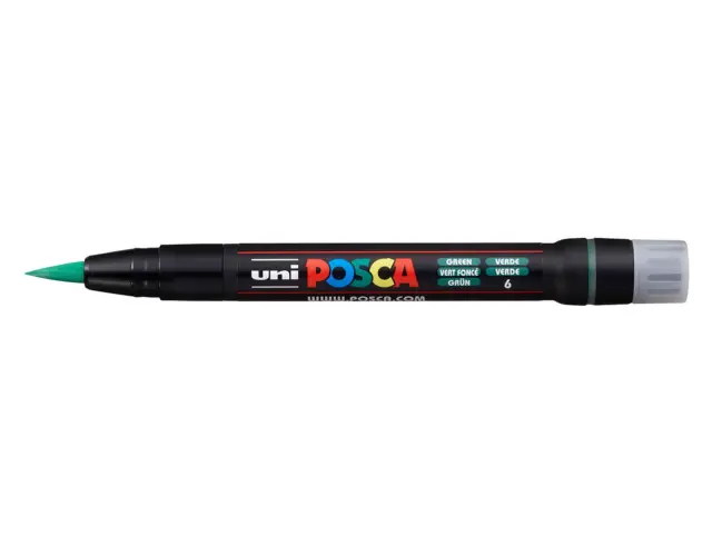 Μαρκαδόρος Σχεδίου Uni Posca PCF-350 με πάχος μύτης 1.0-10.0mm - GreenPCF-350(E) - ΠPAΣINO