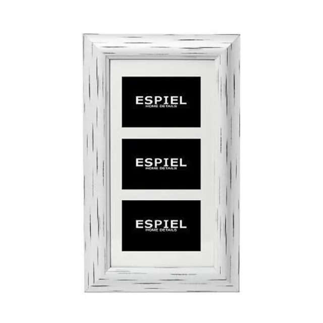 Κορνίζα 3Πλη 10x15cm Λευκό 48.5x28,5cm Espiel ECO347