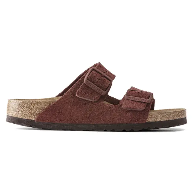 Birkenstock Πέδιλα Unisex δέρμα suede Καφέ BIR/ARIZONA SOFT 1021398 CHOCOLA