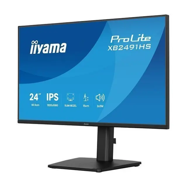 IIYAMA Monitor 24" ProLite XB2491HS IPS FHD Black (XB2491HS-B1) 2