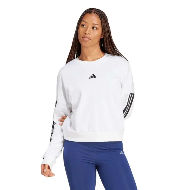 adidas Sportswear Women's 3Stripes French Terry Sweatshirt Άσπρο JD5285 (adidas Sportswear)