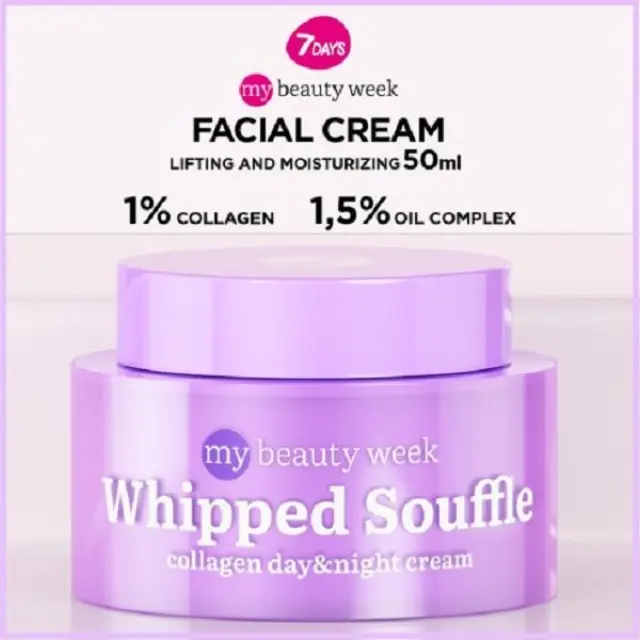7days Κρέμα Προσώπου Ημέρας & Νύχτας My Beauty Week Whipped Souffle Collagen 50ml 2