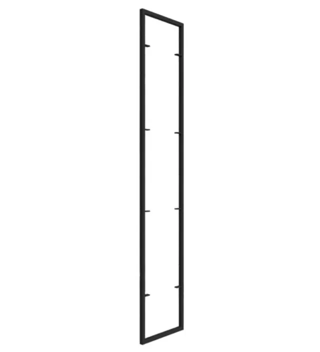 ΣΥΣΤΗΜΑ MODULAR ΠΛΑΙΣΙΟ ΡΑΦΙΕΡΑΣ FINETTO ΜΑΥΡΟ ΜΑΤ 1280mm