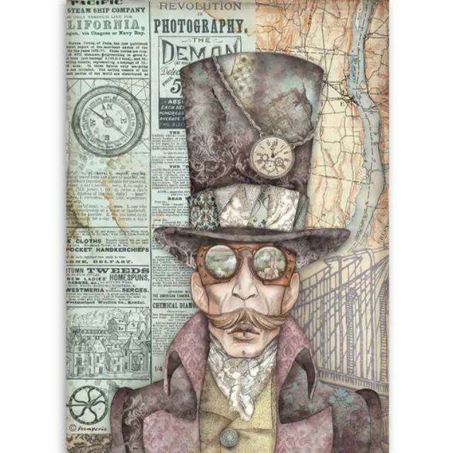 Ριζόχαρτο Stamperia 21x29cm A4, Sir Vagabond, Photography