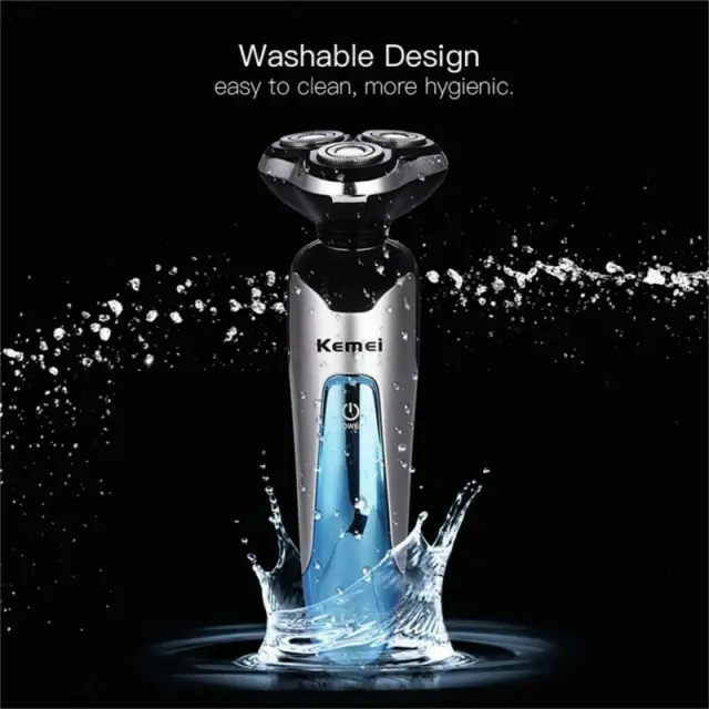 Kemei KM-5390 Ξυριστική Μηχανή Προσώπου Επαναφορτιζόμενη 3